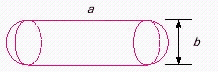 Find the volume of the figure if a = 16 cm, b = 5 cm. Use 3.14 for your estimation of pi, and round your answer to the nearest hundredth. __________ cm <sup>3</sup>