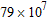 <strong>Write the number 79,000,000 in scientific notation.</strong> A) B) C) D) E)