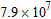 <strong>Write the number 79,000,000 in scientific notation.</strong> A) B) C) D) E)