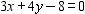 <strong>Graph the equation using the intercept method. Label the intercepts on the graph. </strong> A) B) C) D) E)
