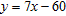<strong>Use the point-slope form to write an equation of the line with the slope 7 and that passes through the point ( 9, 3). Then write your result in slope-intercept form.</strong> A) B) C) D) E)