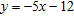 <strong>Use the point-slope form to write an equation of the line with the slope 5 and that passes through the point ( 4, 7). Then write your result in slope-intercept form.</strong> A) B) C) D) E)