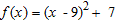 The graph of   is