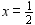 <strong>Solve the equation graphically. </strong> A) B) x = 2 C) D)