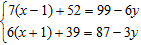 <strong>Use the substitution method to solve the following system. If the equations of the system are dependent, or if the system is inconsistent, so indicate. </strong> A) B) C) D) The equations are dependent. E) The system is inconsistent.