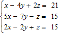 <strong>Which of the following ordered triples is a solution of the system ?</strong> A) B) C) D)