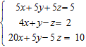 <strong>Solve the system of equations. If the system is inconsistent and thus unsolvable, so indicate; if the system is dependent and thus has infinite solutions, write your answer in terms of ordered triple. </strong> A) B) C) inconsistent D)