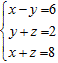 Use matrices to help find a general solution of the system of equations. Express your answer in terms of z . Enter your answer as an ordered triple.