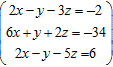 <strong>Use Cramer's rule to find the solution set of the system. </strong> A) x = -4, y = 6, z = -3 B) x = -6, y = 3, z = -3 C) x = -5, y = 4, z = -4 D) x = -4, y = 4, z = -4 E) x = -5, y = 5, z = -6