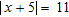 <strong>Solve the equation, if possible.  </strong> A) 6, -16 B) 6 C) 6, 16 D)   6,   16 E) no solution <div style=padding-top: 35px> 