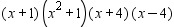 <strong>Factor the polynomial. </strong> A) B) C) D) E)