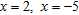 <strong>Find any real numbers x which make undefined.</strong> A) B) C) D) defined for all real numbers
