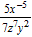 <strong>Perform the division. Write the answer without using negative exponents. </strong> A) B) C) D)