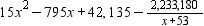 <strong>Use a calculator and synthetic division to perform the division. </strong> A) B) C) D)