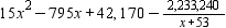 <strong>Use a calculator and synthetic division to perform the division. </strong> A) B) C) D)
