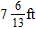 <strong>Use similar triangles to help solve the problem. A man places a mirror on the ground and sees the reflection of the top of a flagpole as shown in the figure below. The two triangles in the figure are similar. Find the height h of the flagpole. a = 13, b = 4, c = 34</strong> A) ft B) ft C) D)