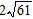 <strong>Find the distance between the two points. (1, 9) and (-9, -3)</strong> A) B) C) 61 D) E)