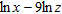 <strong>Use the properties of logarithms to write as a sum, difference, or product of logarithms. Assume x and z are positive numbers.</strong> A) B) C) D)