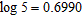 <strong>Assume that , , and . Use these values and the properties of logarithms to find the value. Do not use a calculator. </strong> A) 1.4905 B) 2.3978 C) 3.2637 D) 2.4983 E) 2.9214