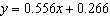 <strong>The slope and y -intercept of the line that best fits the three noncollinear points and are given by the solution of the following system of linear equations. Solve the system and find the equation of the best-fitting line. Round parameters to the nearest thousandth.</strong> A) B) C) D) E)