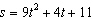 <strong>Find the position equation for an object that has distance at second, at seconds, and at seconds.</strong> A) B) C) D) E)