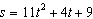 <strong>Find the position equation for an object that has distance at second, at seconds, and at seconds.</strong> A) B) C) D) E)