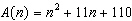 <strong>A closed rectangular box has dimensions of length n inches, width inches, and height inches. Write a polynomial function for the area of the largest side of the box if dimensions increase by 6 inches.</strong> A) B) C) D) E)