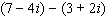 Tell whether the ordered pair is a solution of the system of equations.