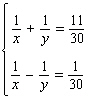 Solve the system. To do so, substitute for and for and solve for and . Then find and using the fact that and .