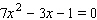 Solve the equation.
