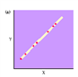 The graph shown depicts a __________ correlation.  