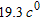 <strong>Write the expression without using exponents. </strong> A)1 B)19.3 C)-19.3 D)0