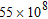 <strong>Write the number 55,000,000 in scientific notation.</strong> A) B) C) D) E)