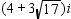 <strong>Simplify the expression. Enter the answer in a + bi form. </strong> A) B) C) D)
