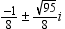 <strong>Solve the equation. Enter all roots in bi or a + bi form. </strong> A) B) C) D)