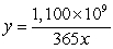 <strong>Estimated crude oil reserves in a certain year was about 1,100 billion barrels. If the average consumption of crude oil is x barrels per day, what equation describes how many days the oil reserves will last?</strong> A) B) C) D) E)