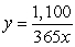<strong>Estimated crude oil reserves in a certain year was about 1,100 billion barrels. If the average consumption of crude oil is x barrels per day, what equation describes how many days the oil reserves will last?</strong> A) B) C) D) E)