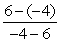 <strong>Simplify the fraction. </strong> A) 1 B) -1 C) -3 D) 4 E) -4