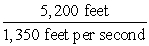 <strong>Use the properties of fractions to simplify the expression. The word per means division and may be replaced by a fraction bar. Round your answer to two decimal places if necessary. </strong> A) 3.85 sec B) 4.35 feet C) 2.65 sec D) 2.65 feet/sec E) 0.26 feet