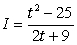<strong>The current, I, in an electrical circuit is found by dividing the voltage, V, by the resistance, R. Suppose the voltage and resistance vary with time as in the following equations. Assume there are no zero denominators. Find a formula in terms of t that gives the current, I.</strong> A) B) C) D) E)