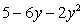 <strong>Use the distributive property as needed and add or subtract like terms. Arrange the terms with descending order of exponents on y. </strong> A) B) C) D) E)