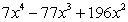 <strong>Factor: </strong> A) B) C) D) E) Nonfactorable over the integers