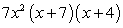 <strong>Factor: </strong> A) B) C) D) E) Nonfactorable over the integers