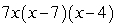 <strong>Factor: </strong> A) B) C) D) E) Nonfactorable over the integers