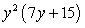 <strong>Factor: </strong> A) B) C) D) E)