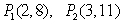 <strong>Find the slope of the line containing the given points. </strong> A) -3 B) 3 C) D) E) Undefined