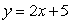 <strong>The output is the total cost of a taxi ride of x miles. The taxi driver charges a $5 fee plus $2 for each mile traveled. Write an equation describing the output (y) as a function of the input (x).</strong> A) B) C) D) E)