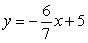 <strong>Write an equation for the given data. slope = </strong> A) B) C) D) E)