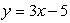 <strong>Find the equation of the line that passes through the points (1, -2) and (4, 7).</strong> A) B) C) D) E)