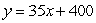 <strong>Write the equation for the problem below using Yolanda's $400 monthly expense account is set up through an automatic teller machine (ATM). She withdraws funds, using the $35 Fast Cash Option. The equation describes the amount that remains in her account after she makes x withdrawals during the month.</strong> A) B) C) D) E)